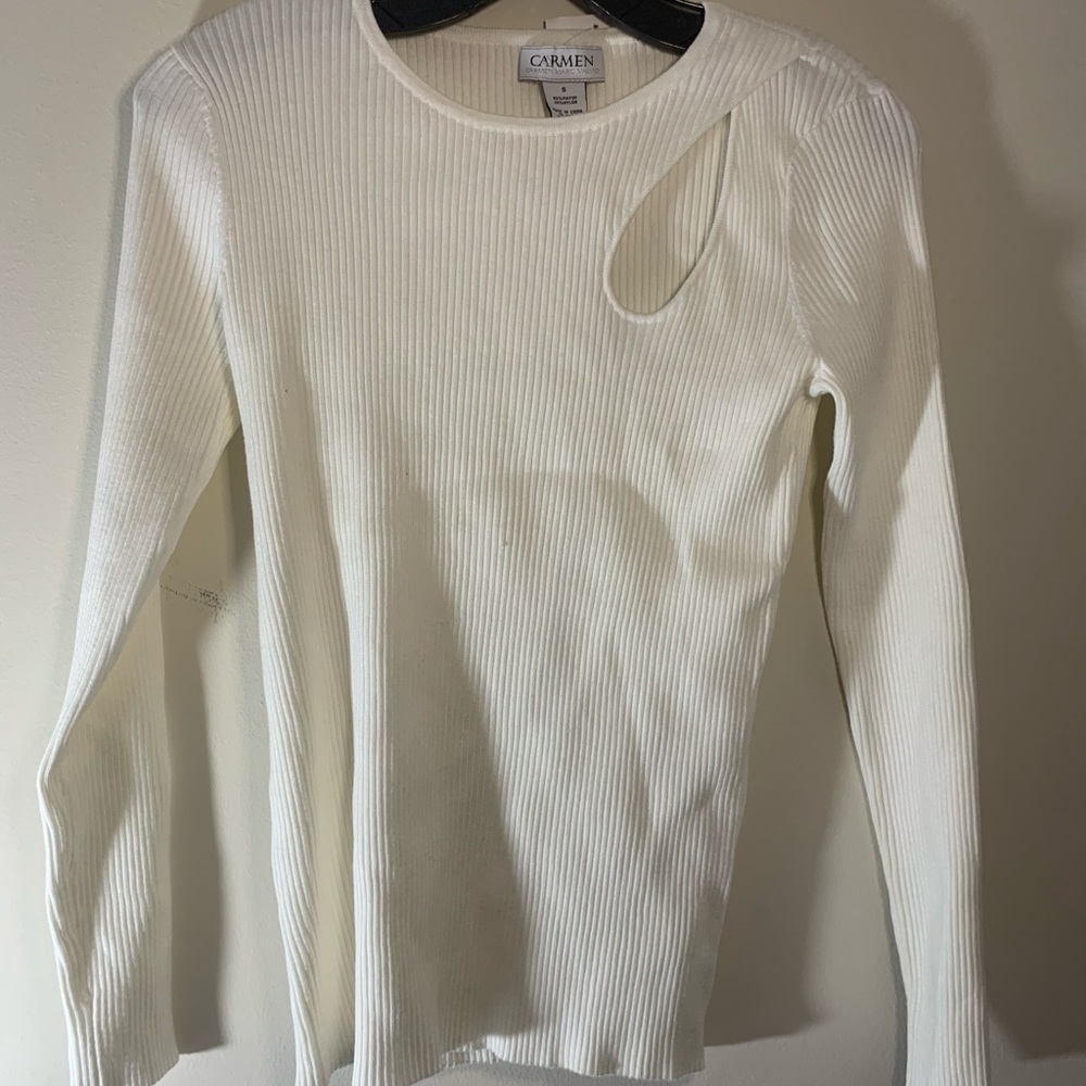 White/Cream Carmen sweater